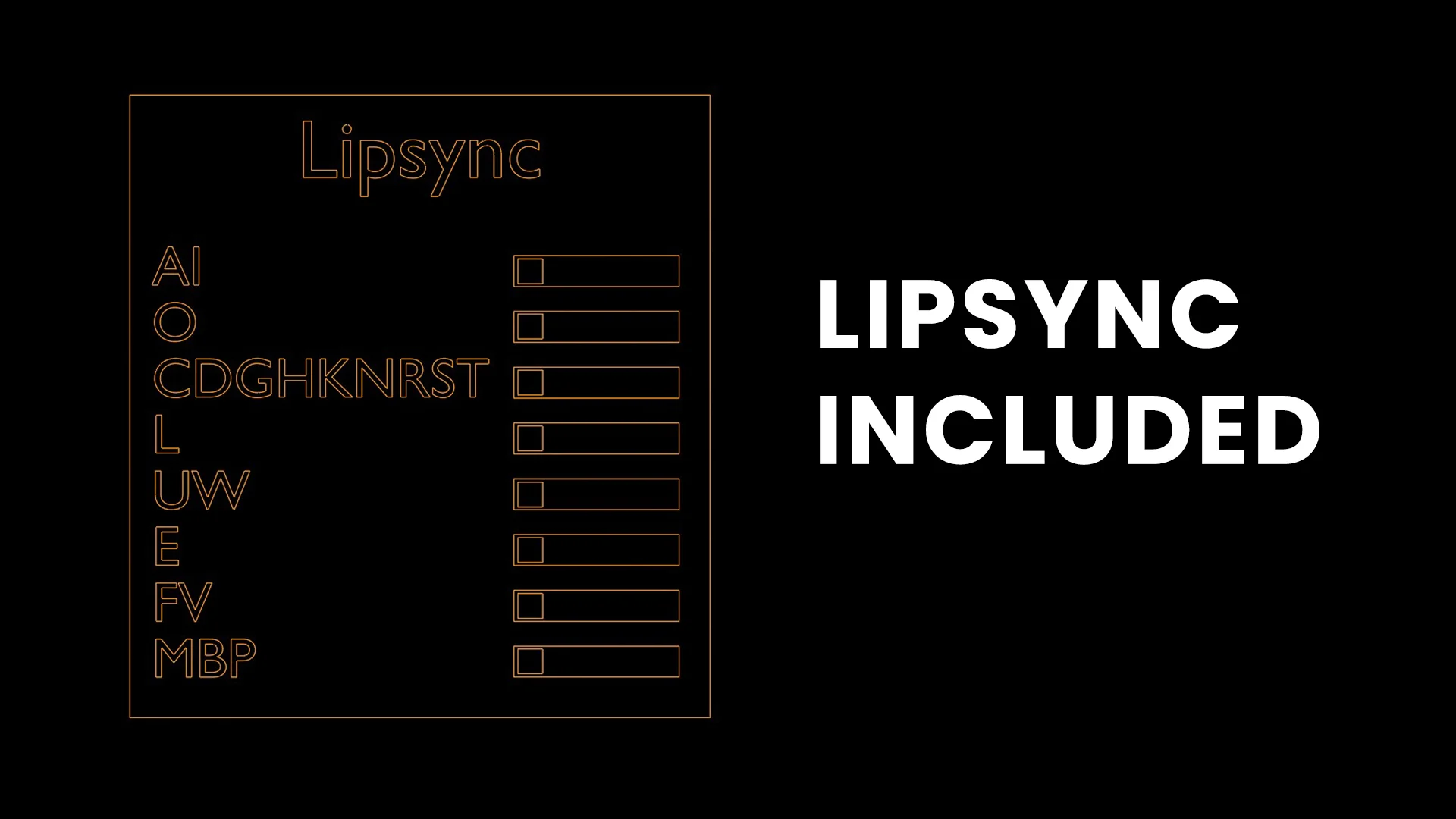 Lipsync animation system for 3D Cartoon Baby Boy character